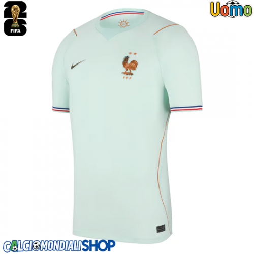 Maglie da calcio Francia Seconda Maglia Mondiali 2026  Manica Corta